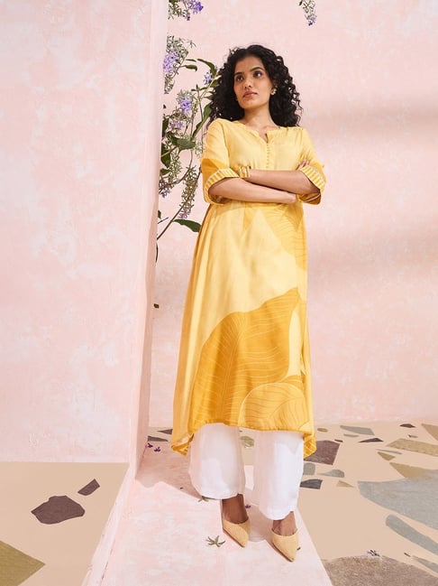 Taneira Yellow Kurta-picture-22