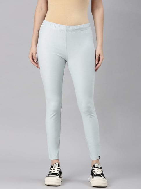 TWIN BIRDS Blue Solid Jeggings-picture-43