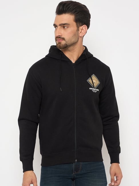 Duke Black Regular Fit Hooded Sweatshirt-image-31