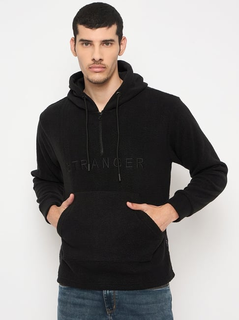 Duke Black Regular Fit Printed Hooded Sweatshirt-image-40