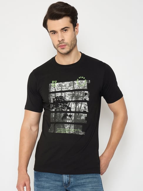 Duke Black Slim Fit Printed T-Shirt-picture-48