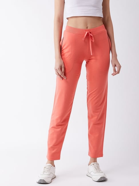 FEMEA Peach Cotton Regular Fit Track Pants-picture-35