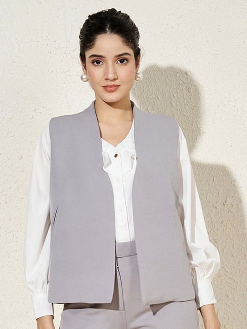 Brinns Grey Regular Fit Waistcoat