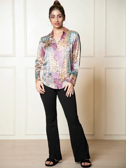 Urban Sundari Multicolor Casual Fit Printed Shirt-picture-18
