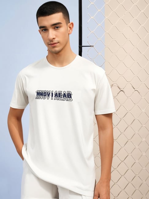 Vimal Jonney White Loose Fit Graphic T-Shirt-picture-41