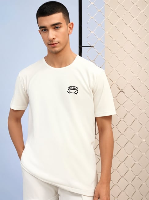 Vimal Jonney White Loose Fit Graphic T-Shirt-picture-39