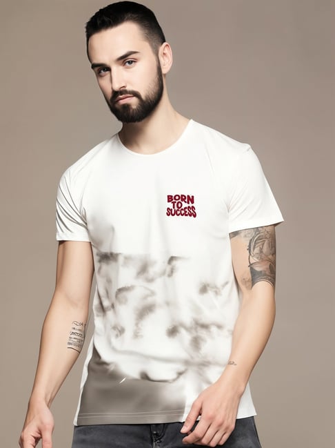 Vimal Jonney White Regular Fit Print T-Shirt-picture-21