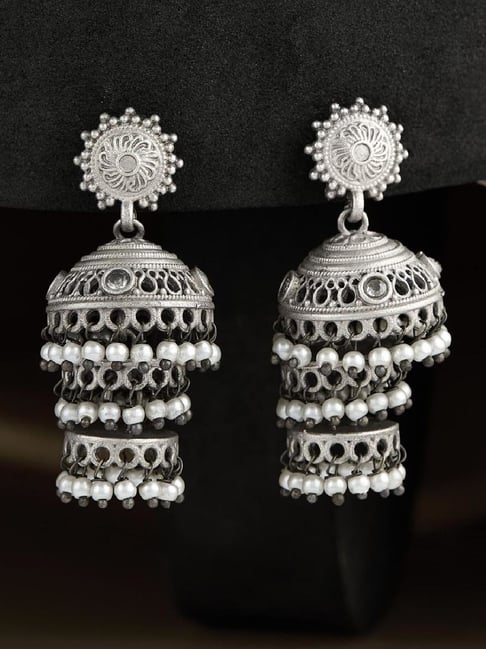 Buy Fabindia Silver Earrings for Women Online At Best Price Tata
