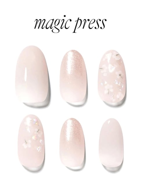 DASHING DIVA Magicpress - White Floral - 30 Pcs
