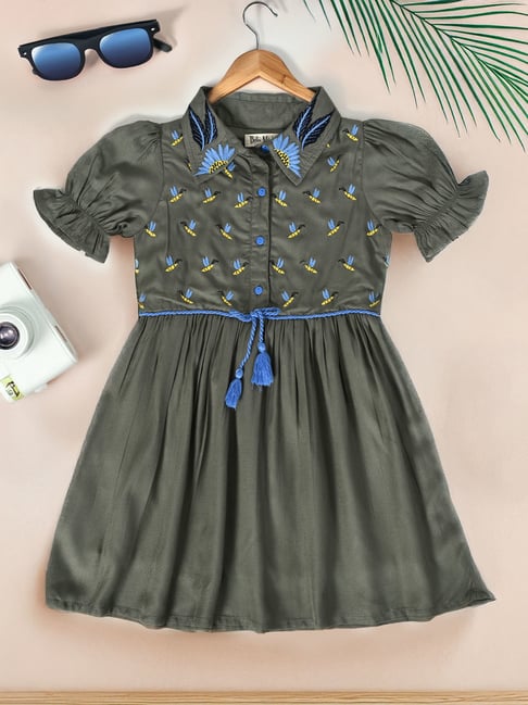 sachin and babi light blue dress Girl's Bees & Daisies Royal Blue Dress