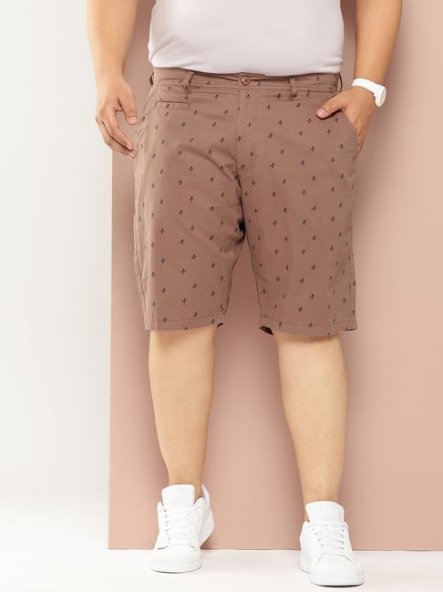 Thomas Scott Brown Regular Fit Printed Shorts-picture-16