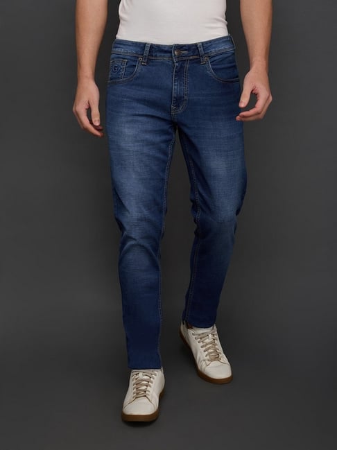 Giordano Blue Slim Fit Mid-Rise Jeans-picture-19