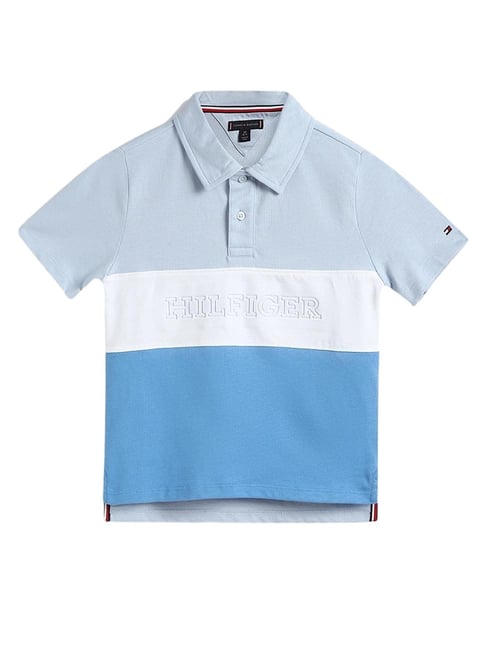 TOMMY HILFIGER Boys Blue Colorblock T-Shirt-picture-21