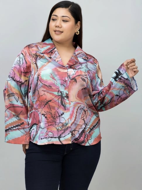 PURYS Multicolored Printed Casual Shirt-picture-38