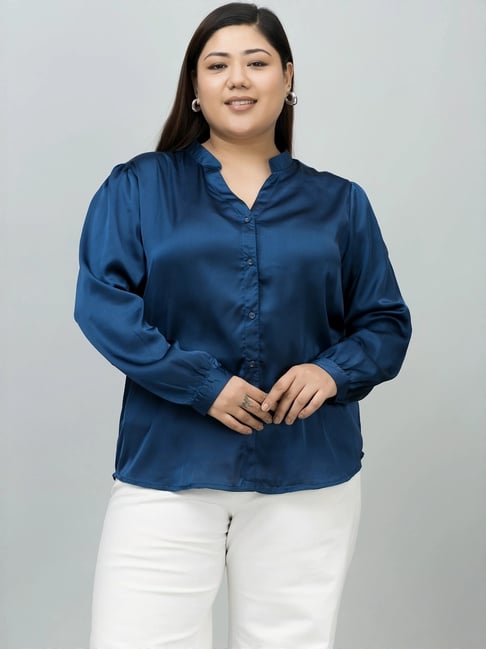 PURYS Blue Casual Shirt-picture-35