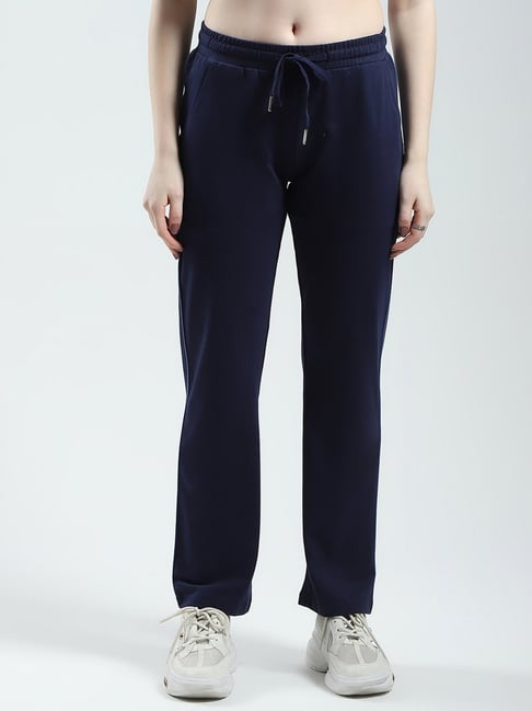 Monte Carlo Navy Blue Cotton Solid Lowers-picture-23