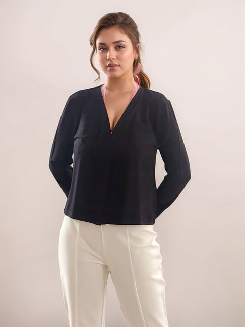 Zink London Black Loose Fit Shrug-picture-24