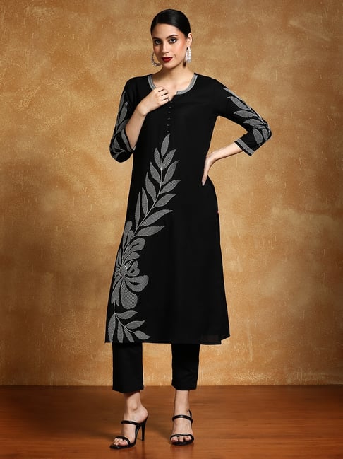 Varanga Black Kurta-picture-31