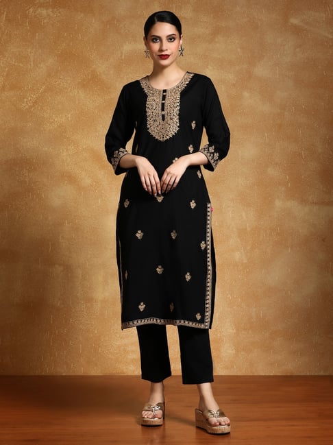Varanga Black Kurta-image-17
