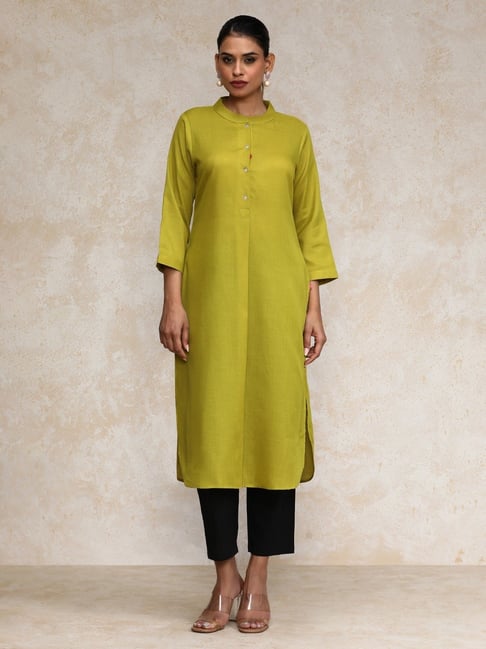 Varanga Lime Green Kurta-picture-17