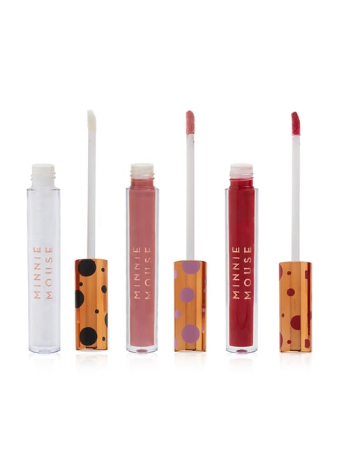 Makeup Revolution Disney's Minnie Mouse Lip Gloss Trio - Pack Of 3-picture-22