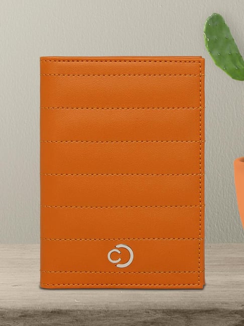 Caprese Avery Mustard Passport Case