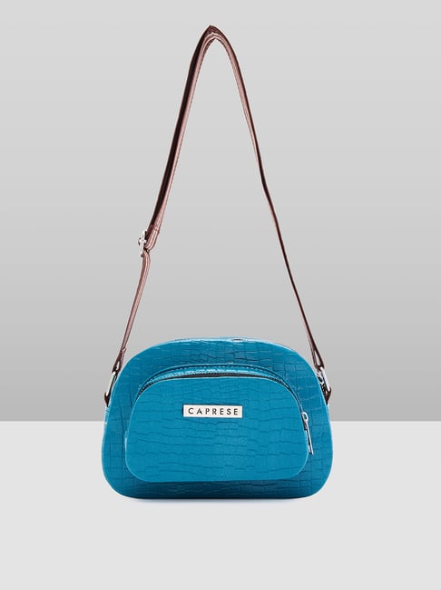 Caprese Tiko Teal Animal Effect Cross Body Bag
