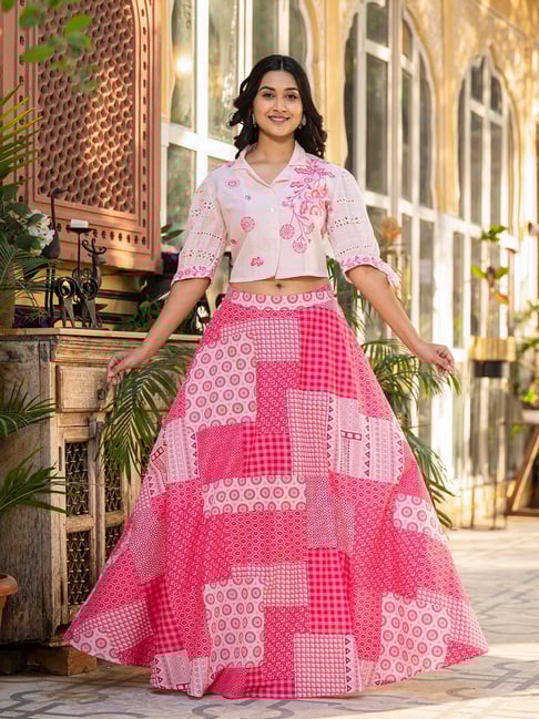 Juniper Pink Plain Top Skirt