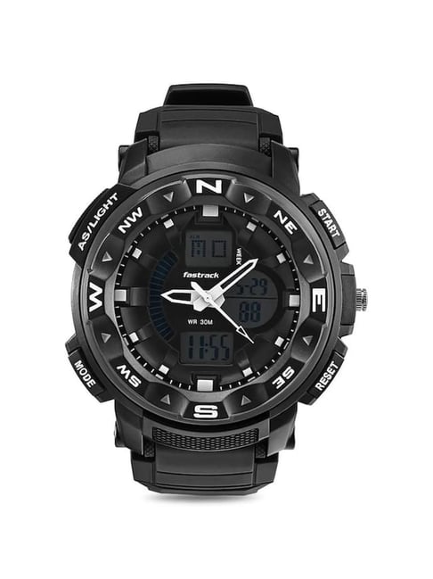 Fastrack Ana Digi 38076PP01W Analog Digital Watch