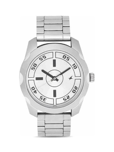fastrack 3123sm02 bare basics analog watch for men