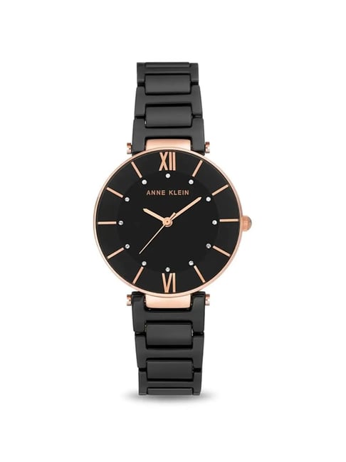 Anne Klein AK3266BKRG Analog Watch for Women