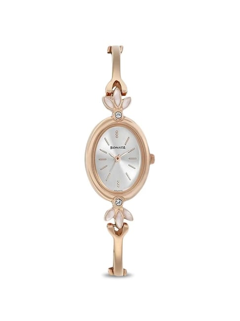 Sonata 8091WM01 Blush Analog Watch for Women