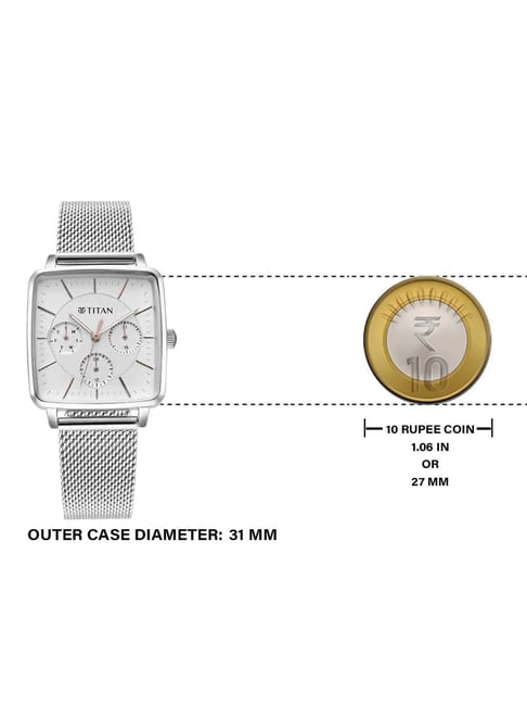 wata★★★ S Titan 95176SM01 Avant Garde Analog Watch for Women