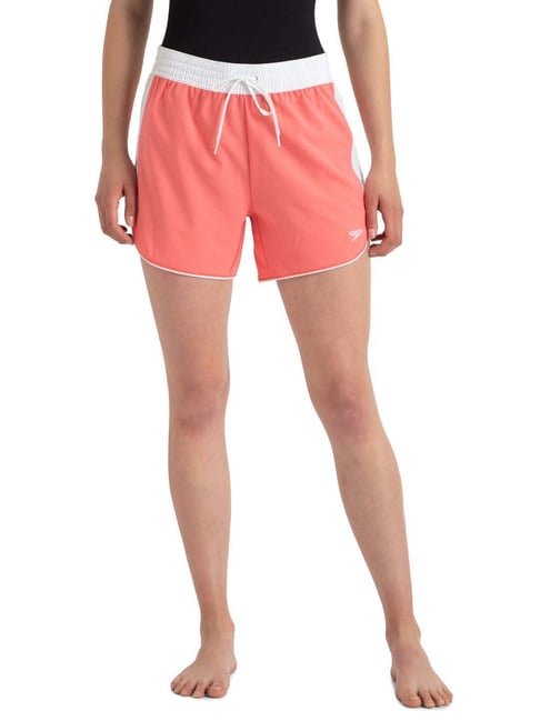 Speedo Orange Regular Fit Sports Shorts