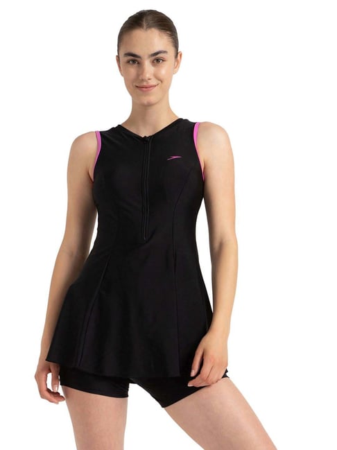Speedo Black Regular Fit Swimsuit