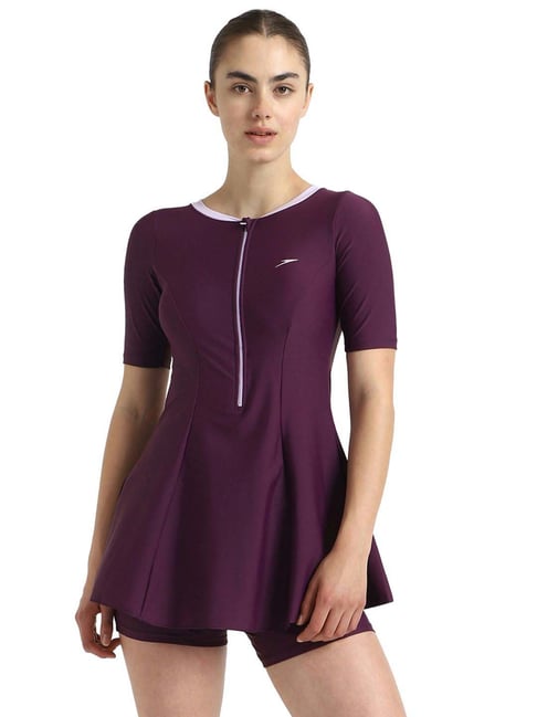 Speedo Purple Regular Fit Swimsuit