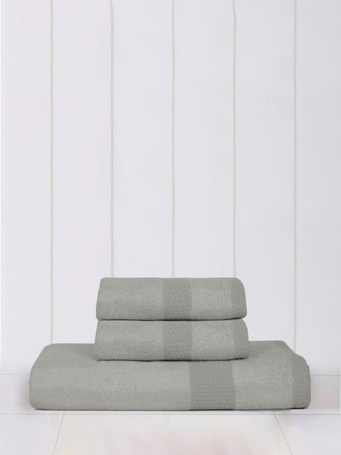 Mulberry Living Bamboo Bliss Grey 525 GSM Towel Set Set of 3-picture-41