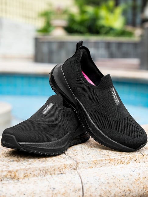 Red Tape Women's Comfort Stride Black Walking Shoes