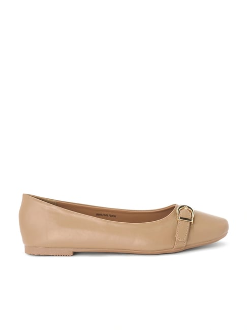 Forever Glam by Pantaloons Women's Beige Ballerina Shoes