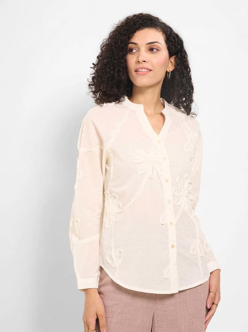 Honey By Pantaloons Bridal Blush Comfort Fit Embroidered Shirt-picture-21
