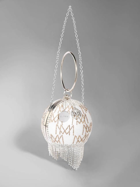 Caprese Enchant Rose Gold Embellished Clutch