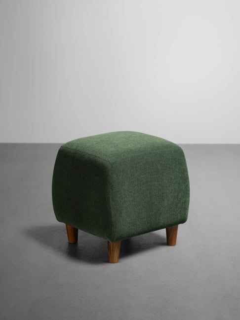 Sleepyhead Yolo Avocado Green Wood Ottoman