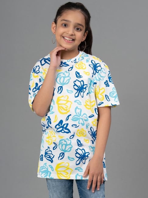 Mode By Red Tape Girls Multi-Color Cotton Printed T-Shirt-picture-33