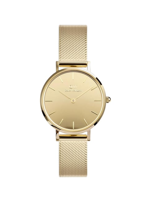 DANIEL WELLINGTON Petite Mirror Gold Round Dial Analogue Women Watch - DW00100797K-picture-36
