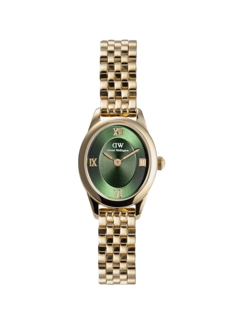 Buy DANIEL WELLINGTON Green Oval Dial Analogue Women Watch