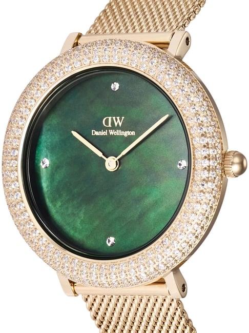 Buy DANIEL WELLINGTON Mother of Pearl Green Analogue Watch