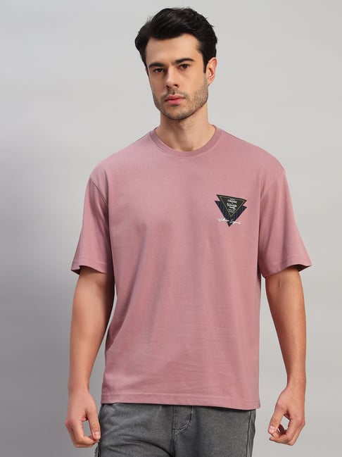 Cantabil Pink Striped T-Shirt-picture-30