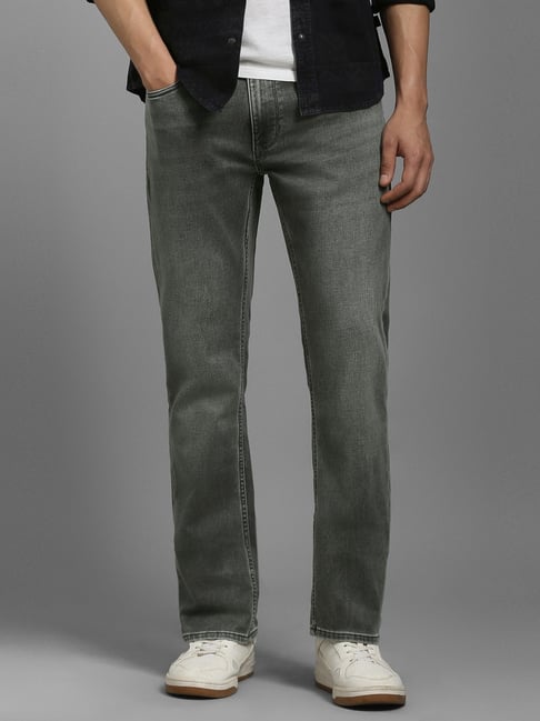 Louis Philippe Grey Cotton Slim Fit Jeans-picture-36