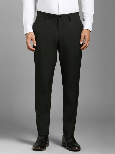 Louis Philippe Black Slim Fit Trousers-picture-18