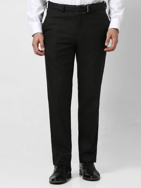Van Heusen Black Slim Fit Trousers-picture-35